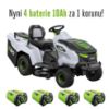 Obrázek SKLADEM - AKU zahradní traktor TR3801E-B - 4x baterie 56V/10Ah v ceně