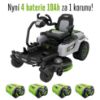 Obrázek AKU zahradní rider s nulovým poloměrem zatáčení EGO Z6, ZT4201E-S, ovládaný volantem